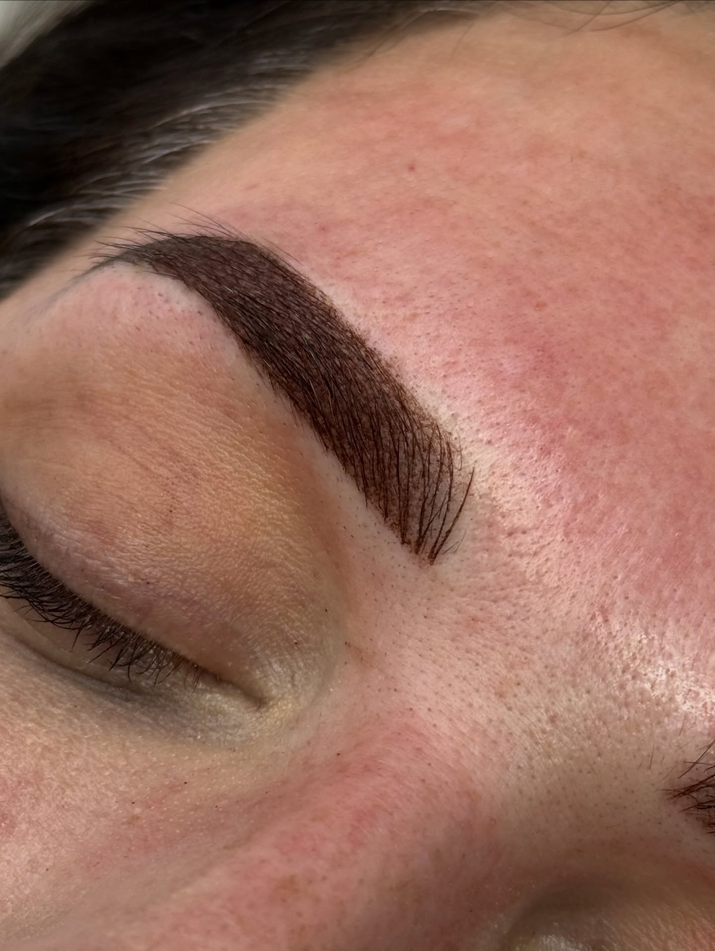 Semi-permanent brow close-up from Elite Cosmetics
