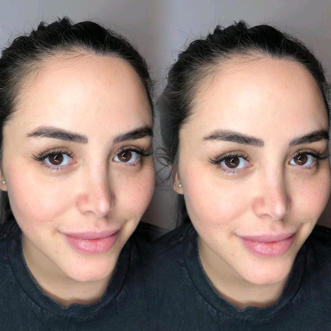 Lash extensions before and after