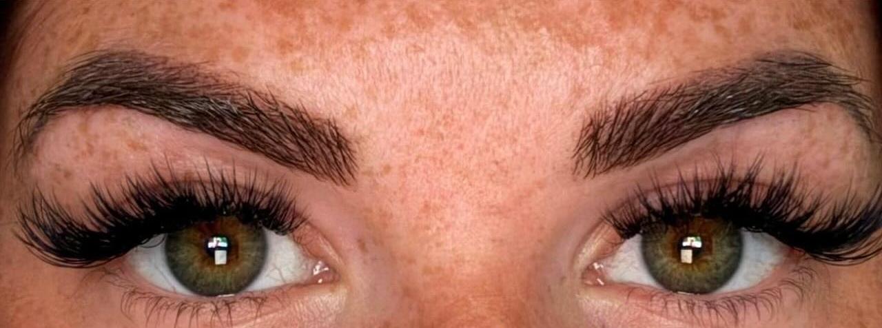The same combination brows once healed