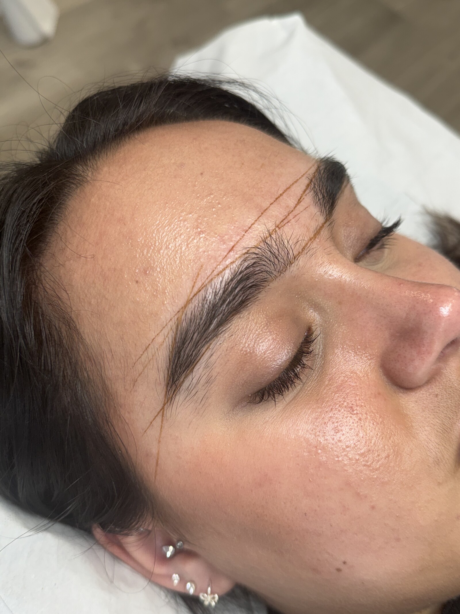Semi-permanent brow close-up from Elite Cosmetics